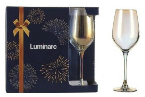 набор бокалов LUMINARC Селест Золотистый хамелеон 6шт. 350мл вино стекло - фото №14