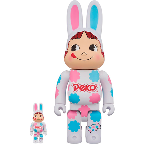 bearbrick rabbrick costume peko chan milky 100% Bearbrick Rabbrick Costume Peko-Chan Milky 100% & 400% Set (Р.)