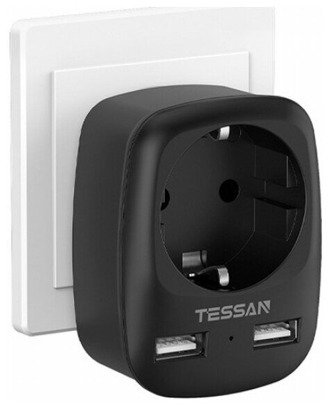 Сетевой разветвитель Tessan Black (TS-611-DE)