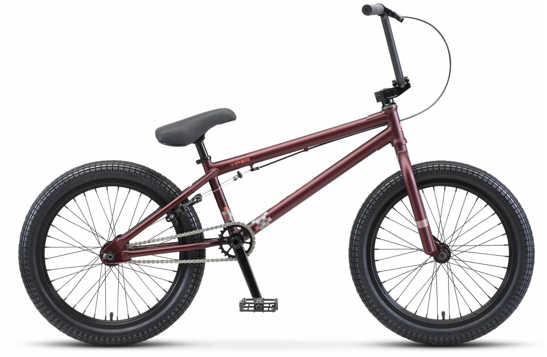 Велосипед STELS Фристайл (BMX) Viper 20" V010 21" Тёмно-красный/коричневый цвет