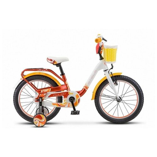 Велосипед Детский Pilot-190 18 V030 9 Красныйжёлтыйбелый цвет для девочек и мальчиков с дополнительными колесами 1349500₽