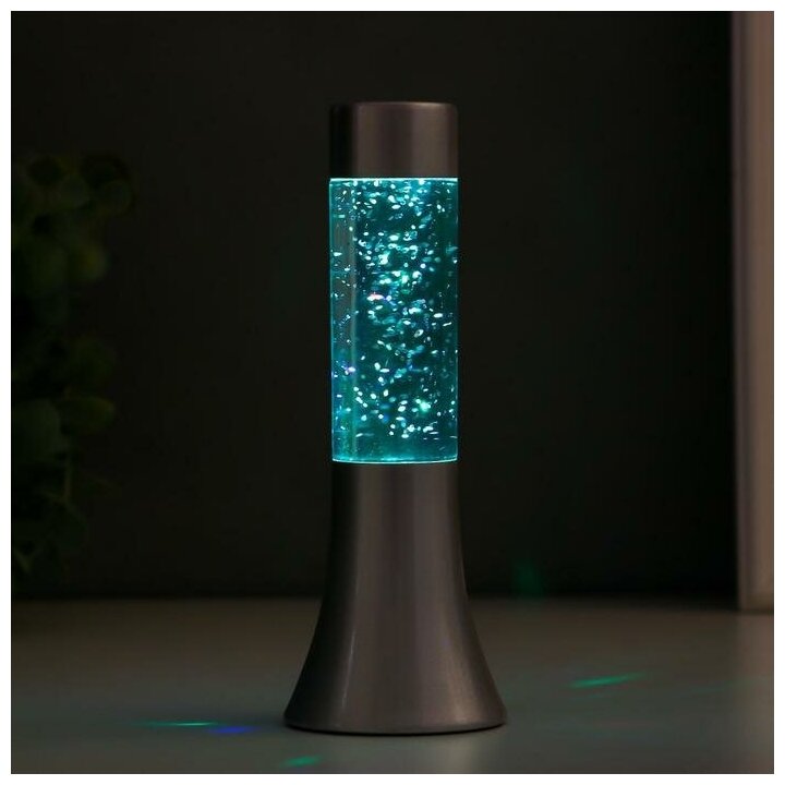 Светильник "Блеск цилиндра" LED от батареек 3хLR44 серебро 18 см - фотография № 2