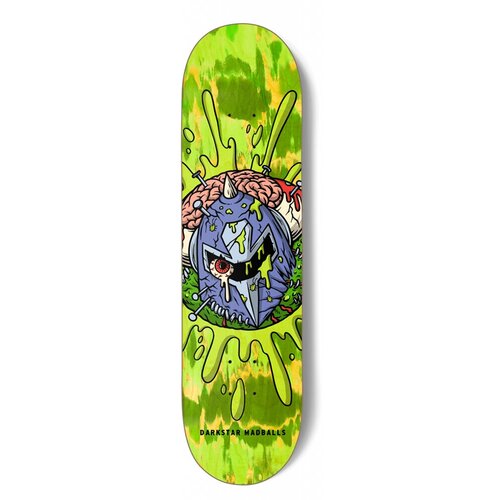 фото Дека для скейтборда darkstar madballs icon hyb green, размер 8.25x32