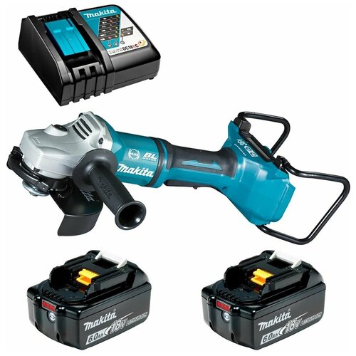 Шлифмашина угловая аккумуляторная 36В LXT 180мм Li-Ion 2x5Ач зу Makita DGA700RT2 5505000₽