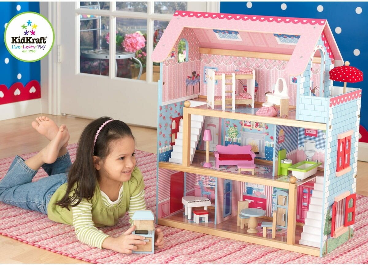Кукольный домик KidKraft Открытый коттедж с мебелью - фото №14