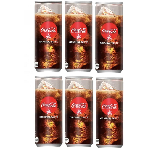 Газированный напиток Coca-Cola Original Taste ,( 6 по 200 мл). Япония