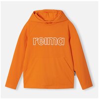 Худи Reima, средней длины, капюшон, карманы, размер 158, оранжевый