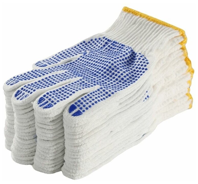 фото Перчатки хб хозяйственные тканевые 50 шт