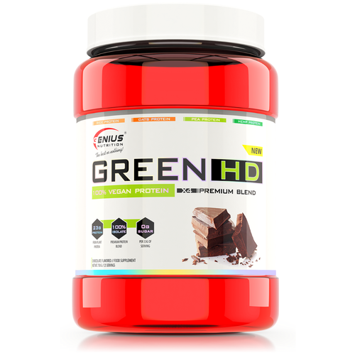 Genius Nutrition Green-HD 750 г шоколад горошек молодой green ray без сахара 425 мл