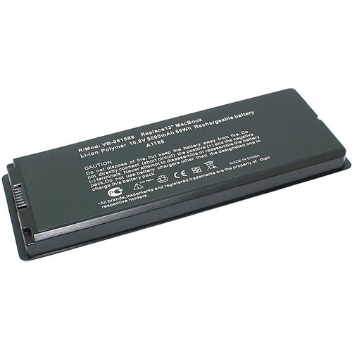 Аккумуляторная батарея для ноутбука Apple MacBook A1185 A1181 5000mAh черная OEM
