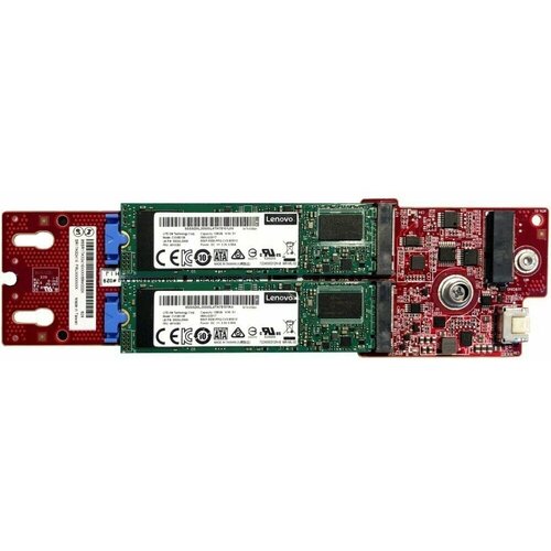 Адаптер Lenovo ThinkSystem M.2SATA/NVMe (4Y37A09738) адаптер lenovo tch emulex 16gb gen6 fc dual port hba sr570 sr590 sr850 sr550 sr630 sr550 sd530 sr950 sr650 for v2