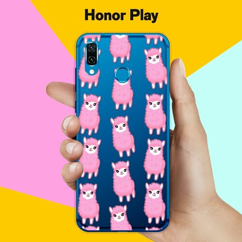 Силиконовый чехол на Honor Play Ламы / для Хонор Плэй силиконовый чехол на honor play хонор плэй нежные цветы