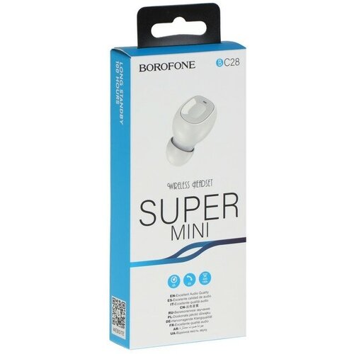 Borofone Наушник беспроводной Borofone BC28 Shiny sound микрофон BT50 40 мАч белый 1290₽