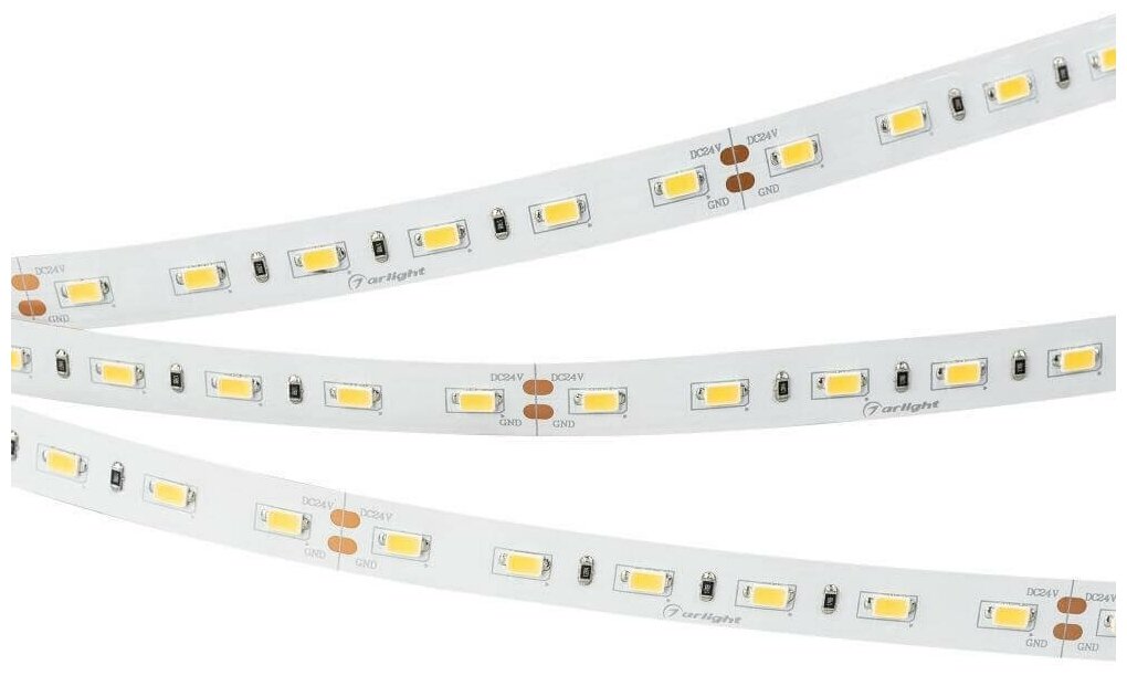 Arlight (5 м.) Светодиодная лента Arlight 27W/m 60LED/m 5630SMD теплый белый 5M 018098