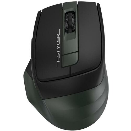 Мышь беспроводная A4TECH Fstyler FB35 чёрный зелёный USB радиоканал 150300₽