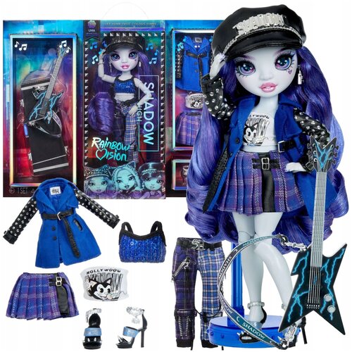 фото Кукла рейнбоу хай ума ванхуз - rainbow vision (rainbow vision shadow high neon shadow uma vanhoose neon blue doll) mga entertainment