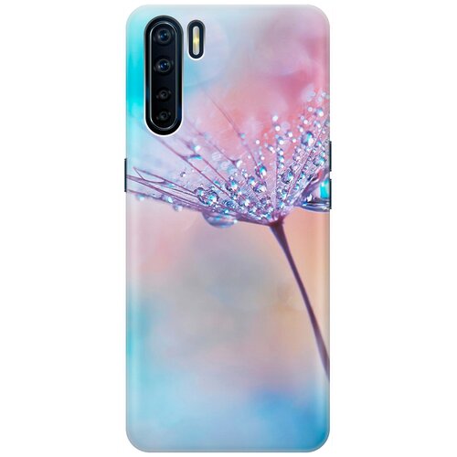 фото Ультратонкий силиконовый чехол-накладка для oppo a91 / reno3 с принтом "капелька на одуванчике" gosso