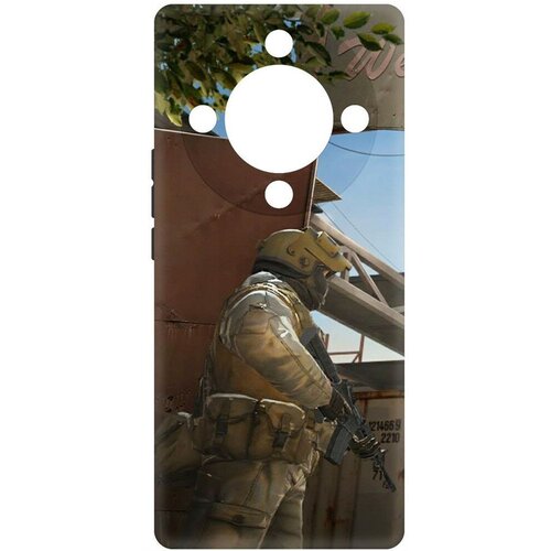 Чехол-накладка Krutoff Soft Case Cтандофф 2 (Standoff 2) - Rust для Honor X9a черный
