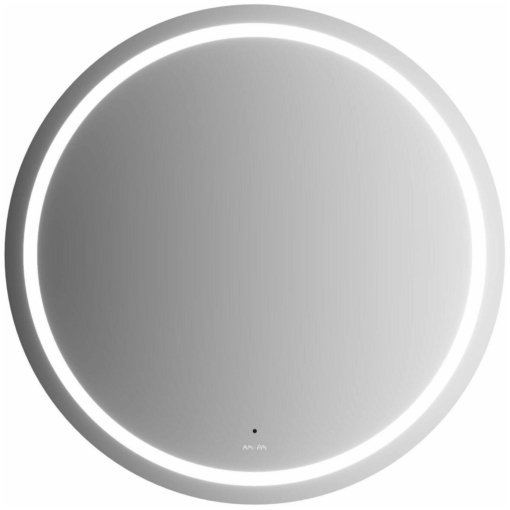 фото Зеркало для ванной AM. PM X-Joy M85AMOX0801WG с контурной LED-подсветкой, ИК- сенсором, круглое, 80 см, 80 см х 80 см
