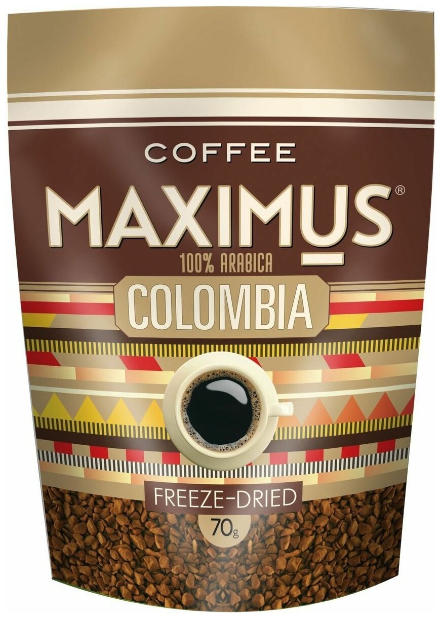 Кофе сублимированный Арабика Columbia Maximus ( 2 шт по 70 г)