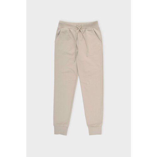 фото Брюки crockid, размер 152, бежевый