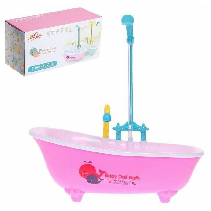 фото Игрушка «Ванная для кукол» с механизмом душа