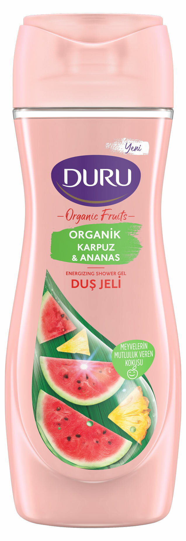 Гель для душа Duru, Organic Fruits, Арбуз и Ананас, 450 мл