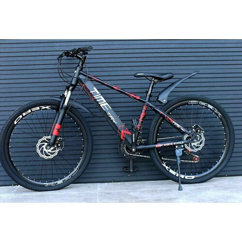 Велосипед горный подростковый Richiesto ТT10221s 26 Спортивный Взрослый Мужской Женский Для активного отдыха черно-красный 2245000₽