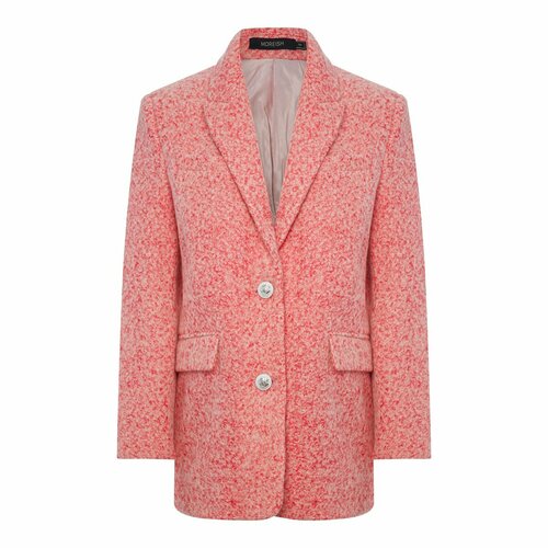 Пиджак MOREISH, средней длины, оверсайз, размер M, розовый