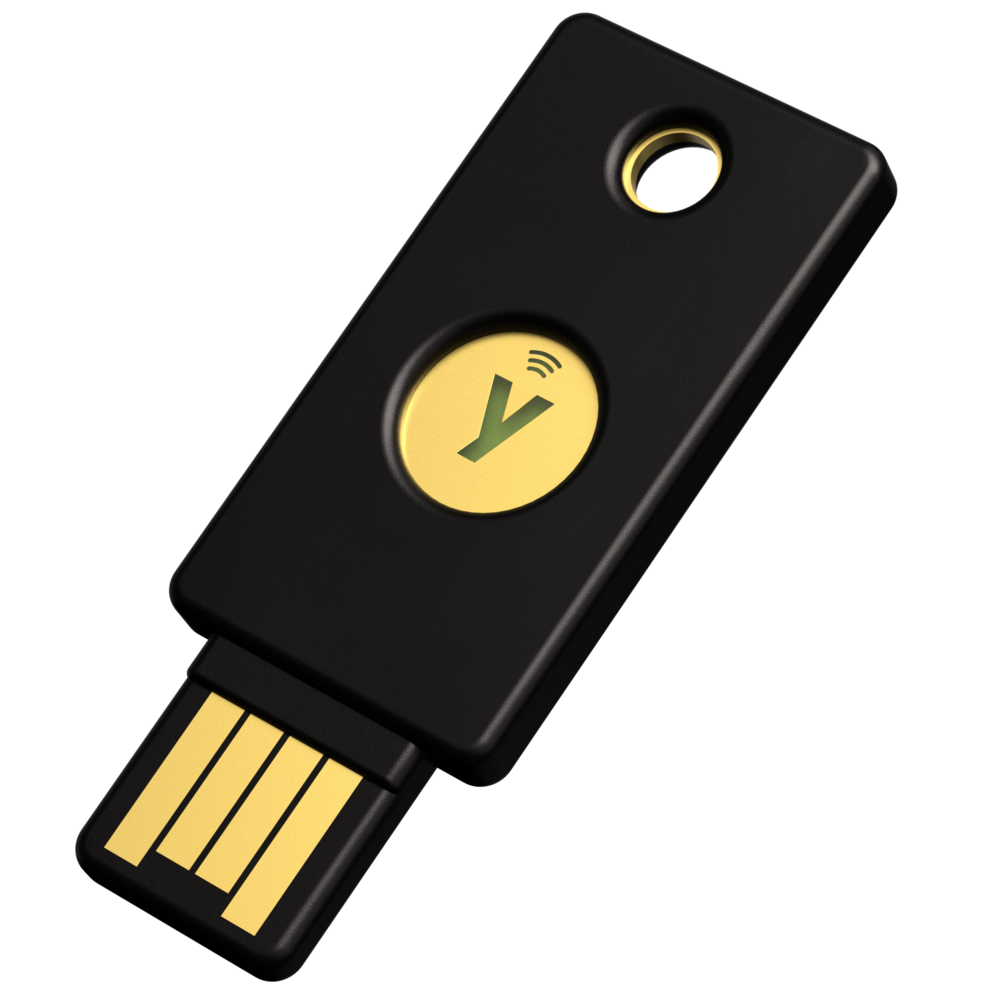 Ключ безопасности Yubikey Security Key NFC USB-C надежно защитит ваши данные