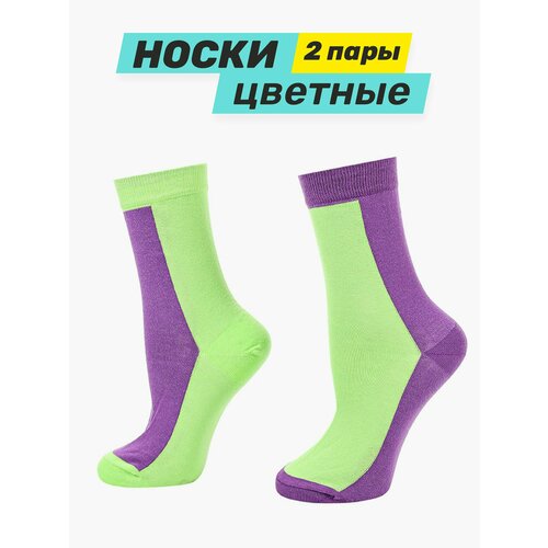 фото Носки big bang socks, 2 пары, размер 35-39, фиолетовый