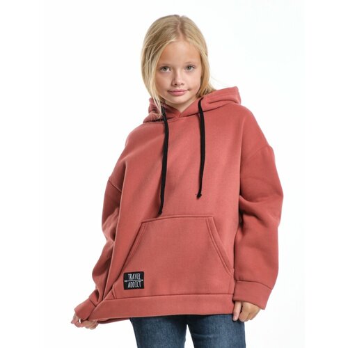 фото Худи mini maxi, размер 146, коричневый