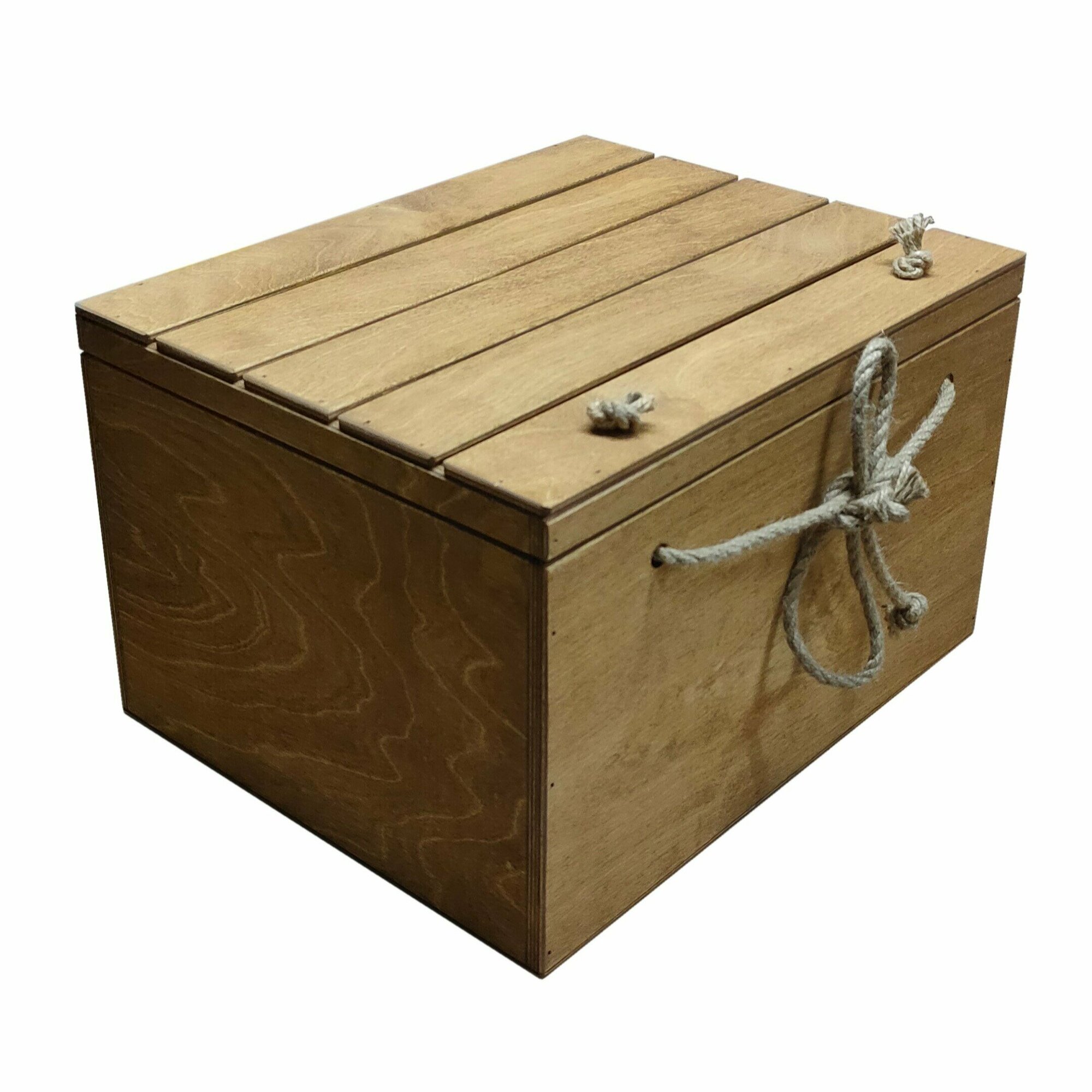 Деревянный ящик ZELwoodBOX, 37х30х23,5 см, дуб коньяк - фотография № 6