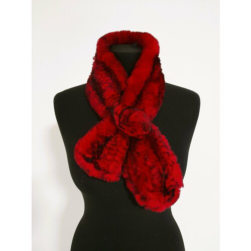 фото Шарф viozari murri,90х15 см, черный, красный