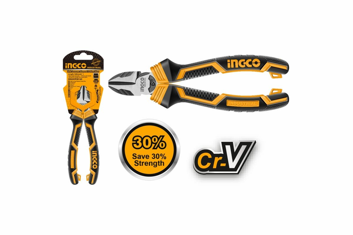 INGCO Бокорезы 160 мм INDUSTRIAL HHLDCP28160 - инструмент для резки металла