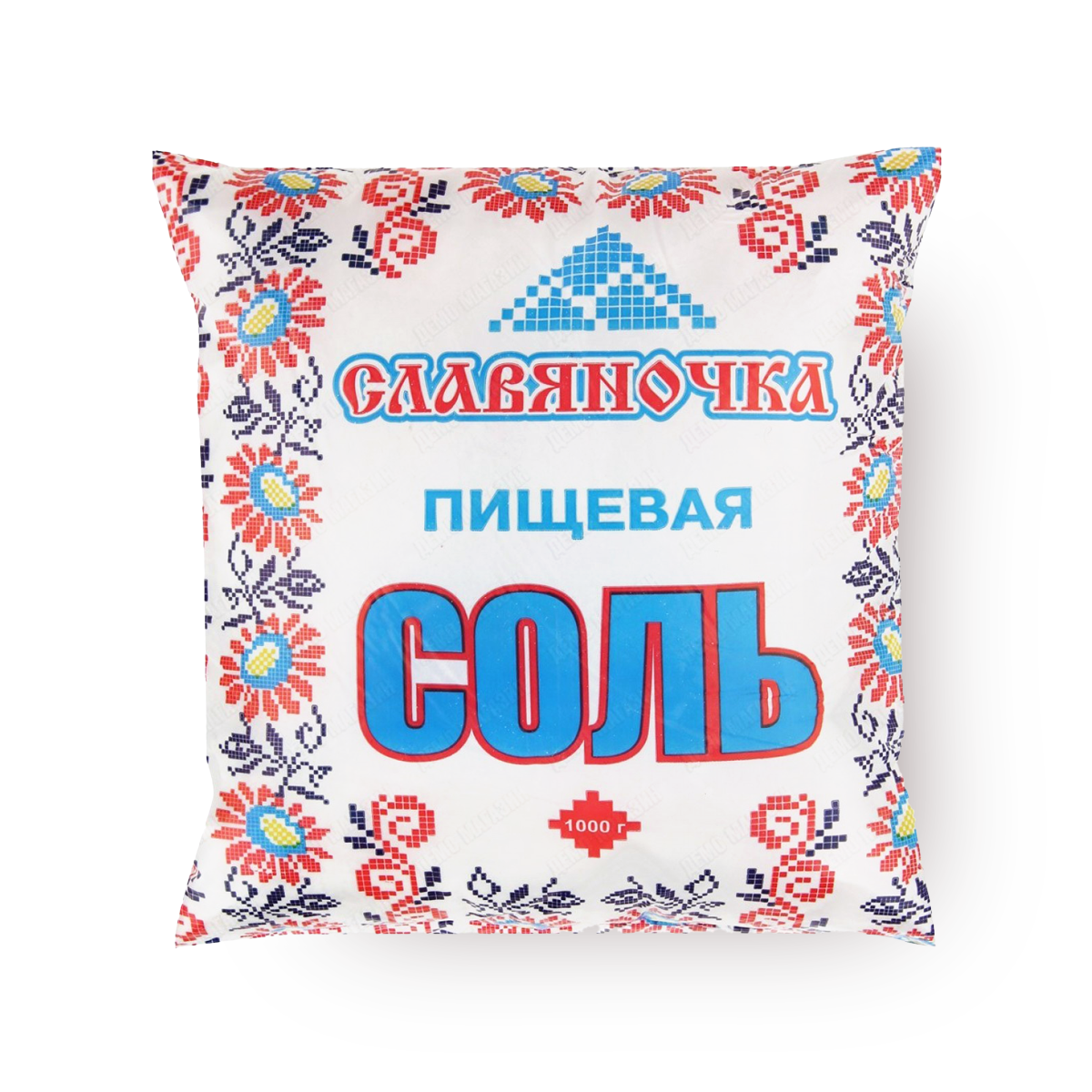 Соль поваренная Славяночка, помол №1, пластиковый пакет, 1 кг