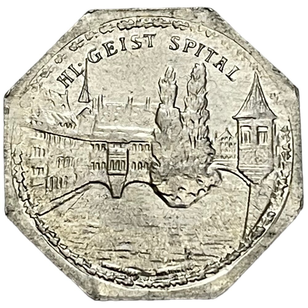Германия, Нюрнберг 20 пфеннигов 1920-1921 гг. (Трамвайный токен - Больница Святого Духа)