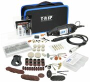 Гравер TASP с гибким валом и набором бит насадок (175 элементов), с чехлом сумкой, для шлифования, полировки, резки, гравировки, сверления.