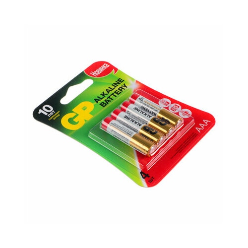 Gp батарейки 4шт, тип ааa, 24arhcp-2cr4, bl gp super рыжий батарейки 4шт тип ааa 24agm 2cr4 bl
