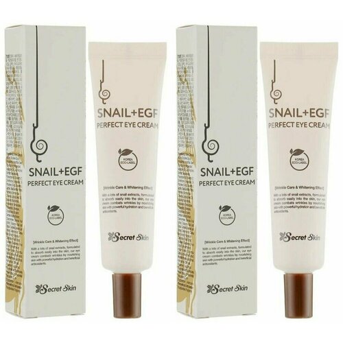 Secret Skin, Крем для глаз с экстрактом улитки Snail Perfect Eye Cream, 30 г, 2 шт secret skin крем для глаз с экстрактом улитки snail egf perfect eye cream secret skin