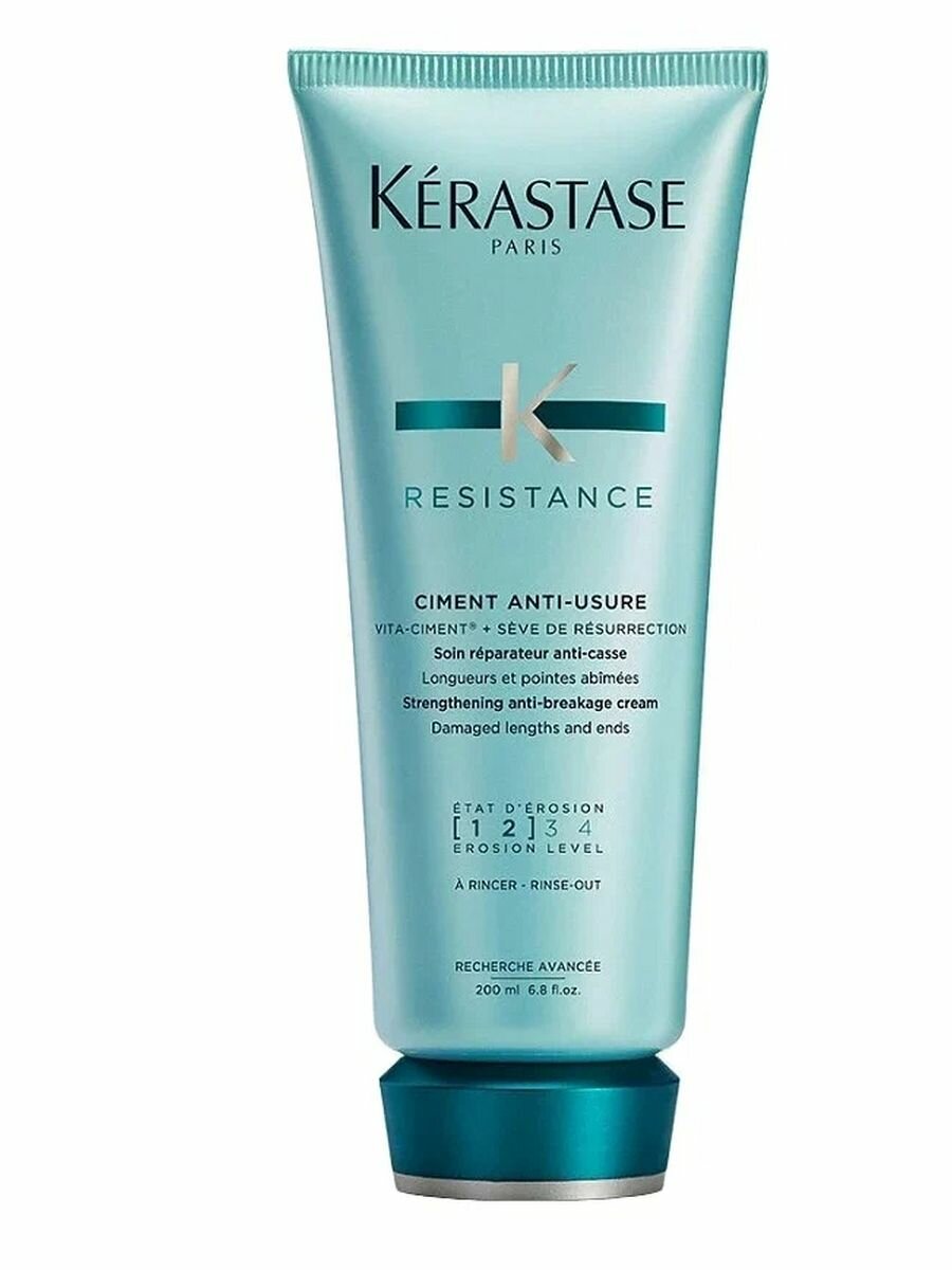 Kerastase Resistance Ciment Anti-Usure Молочко для поврежденных волос Уход-Цемент, 200 мл, туба