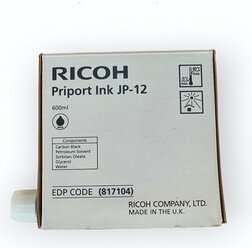 817104 Чернила Ricoh Nashuatec для моделей JP3000/1210/1250/1215/1255/DX3240/3440/3243/3443/3324/3344 JP-12, 600 мл - 1 штука