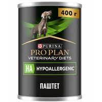 Влажный корм для собак Pro Plan Veterinary Diets Hypoallergenic при пищевой непереносимости 400 г
