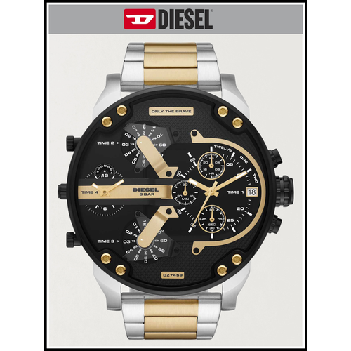 фото Наручные часы diesel mr. daddy 2.0 d7459z, золотой, серебряный