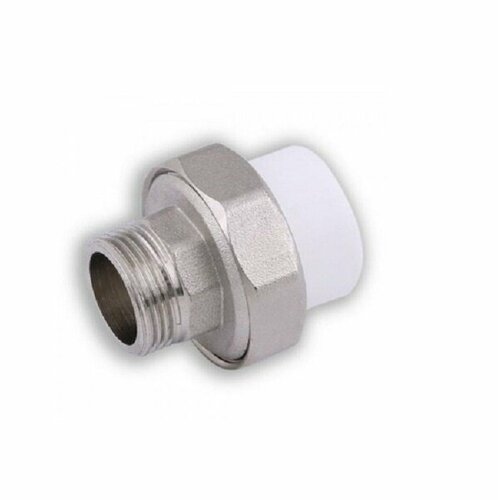 Муфта ПП векпласт полипропилен комбинированная разъемная 25 мм 3/4