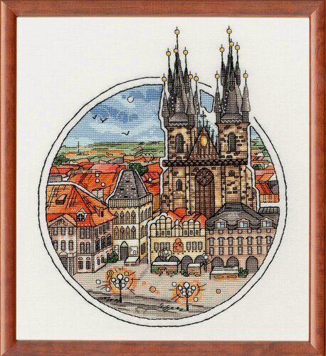 Изображение товара Набор для вышивания "Золотое Руно" ГМ-059 "Сказочная Прага", счетный крест, размер 25,8 х 21,5, мулине хлопок