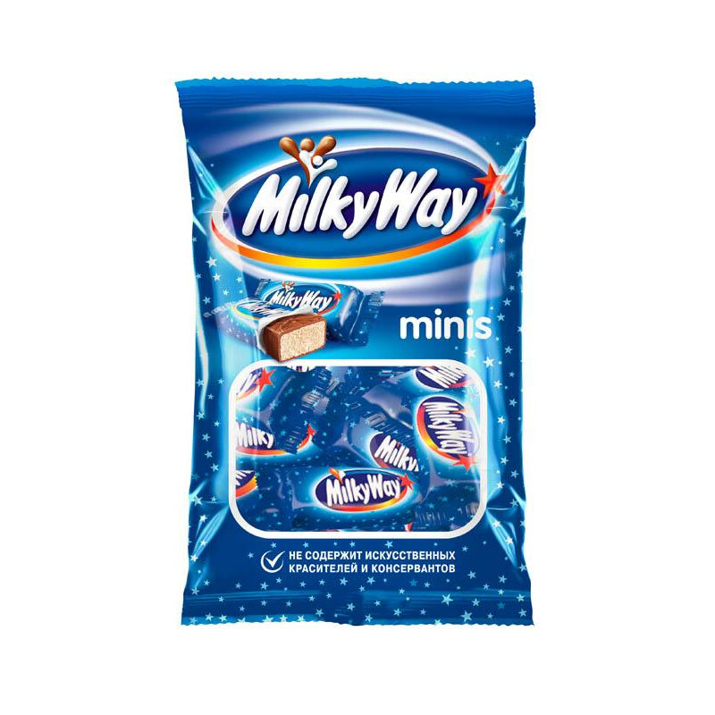 Шоколадный батончик Milky Way мини 176г - фотография № 5