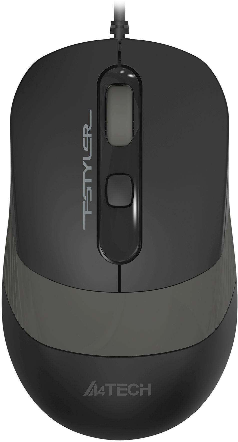 Мышь A4Tech Fstyler FM10T, серый (fm10t grey) - фото №1