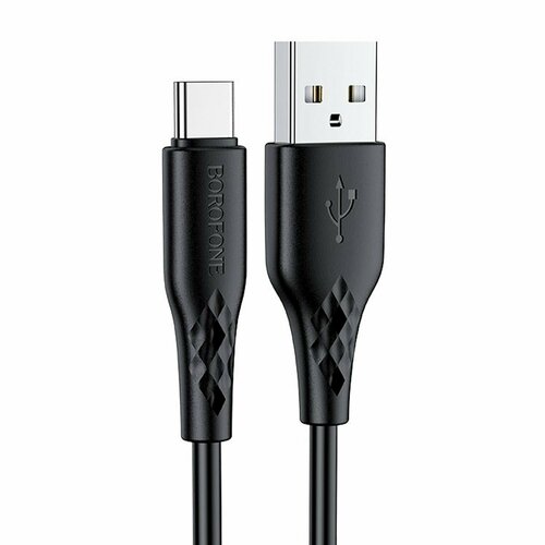 Кабель Borofone BX48 (USB - Type-C) черный зарядный комплект borofone bz19a wisdom кабель usb type c 18 вт черный