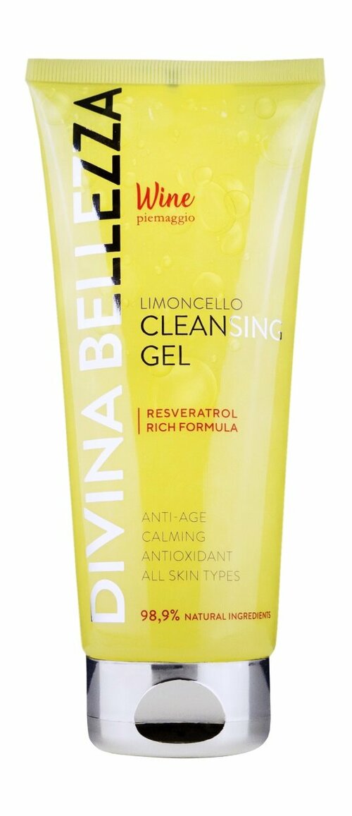 DIVINA BELLEZZA Cleansing Gel Гель для лица очищающий Лимончелло, 200 мл